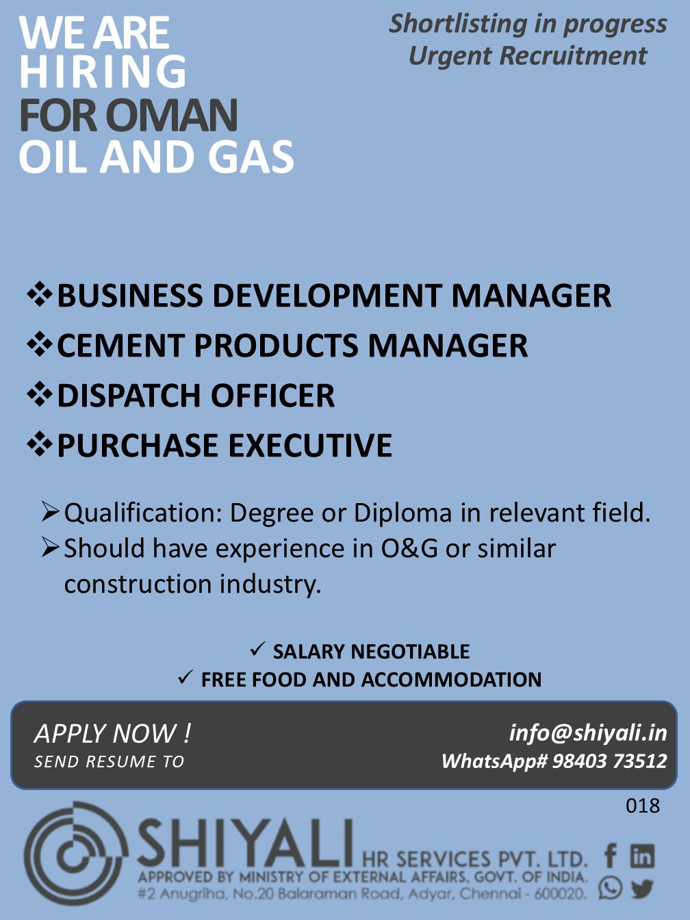 Oil and Gas Recruitment - Oman