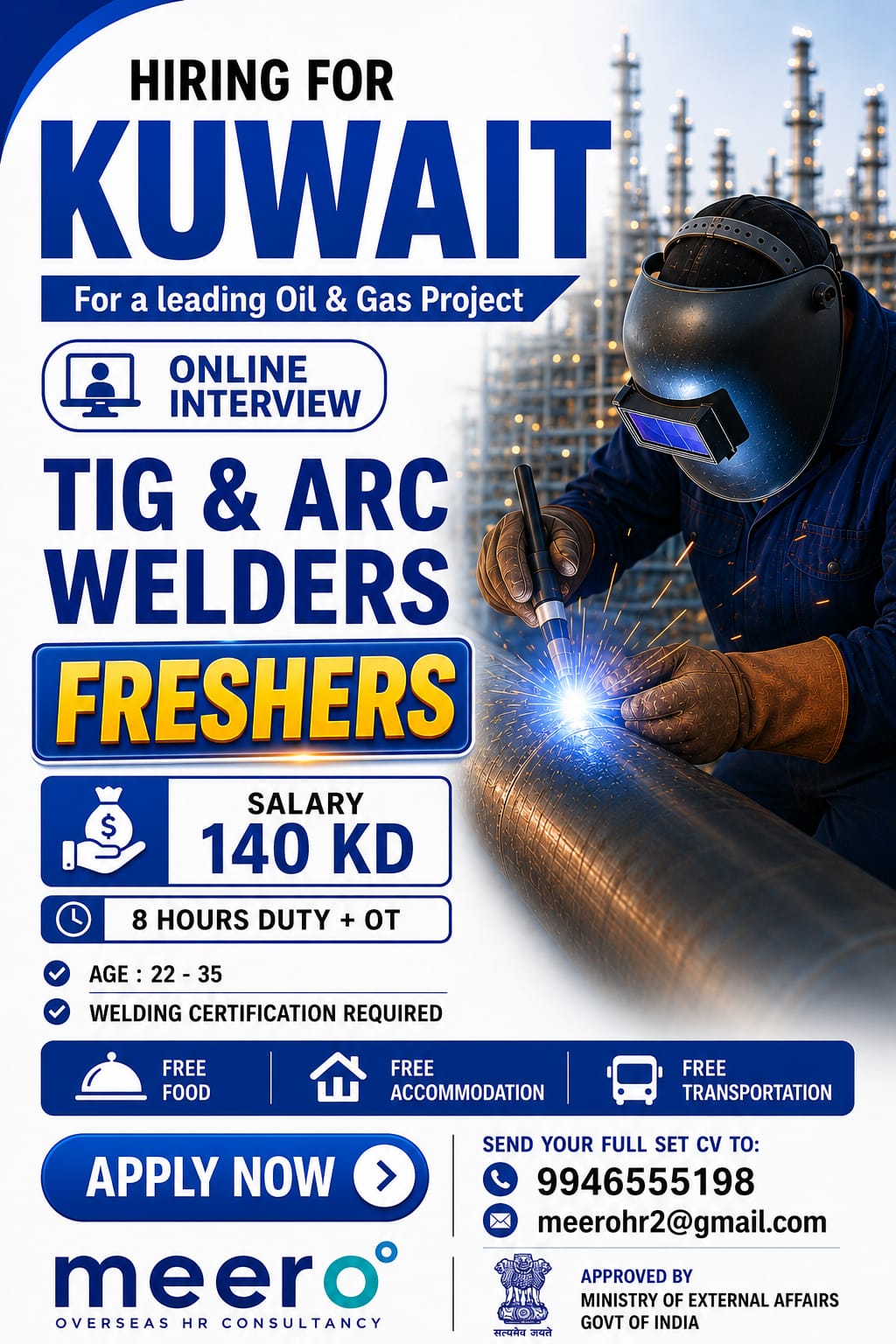 TIG & ARC Welders - Freshers