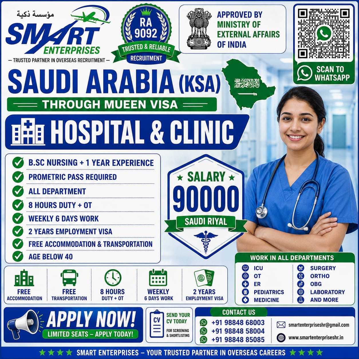 FEMALE NURSES SAUDI ARABIA