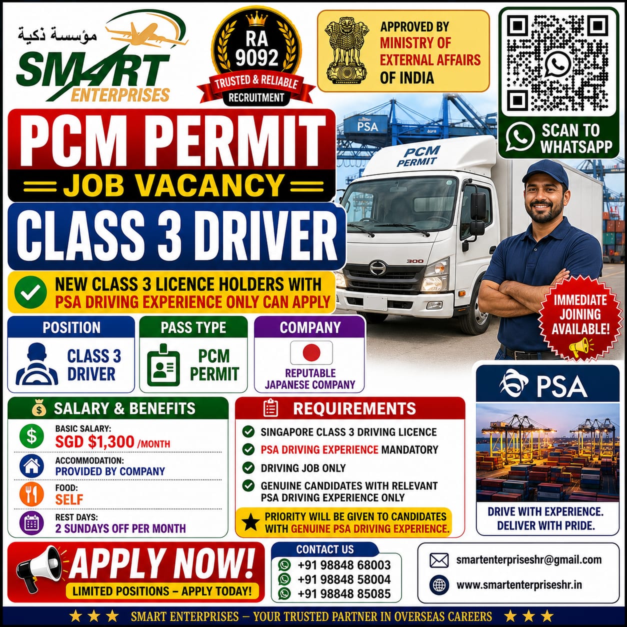 CLASS 3 DRIVER REQUIRE