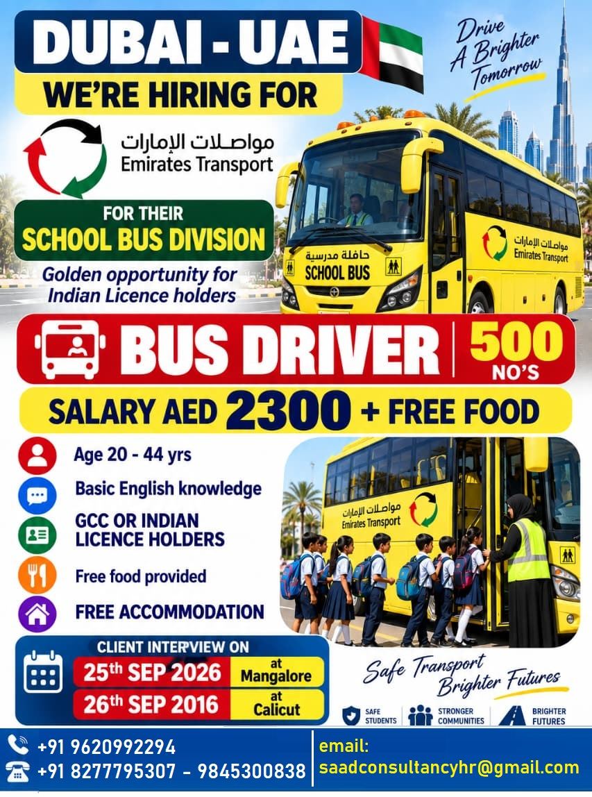 HIRING FOR BUS DRIVERS