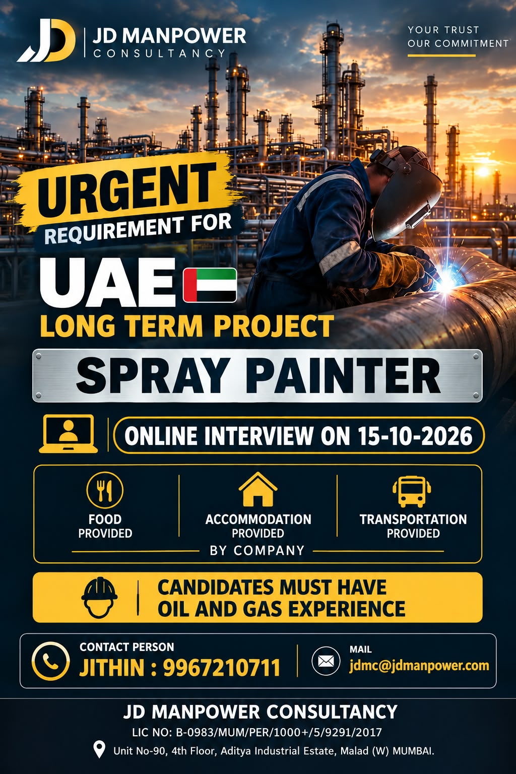Spray Painter — JD Manpower Consultancy, UAE, UAE