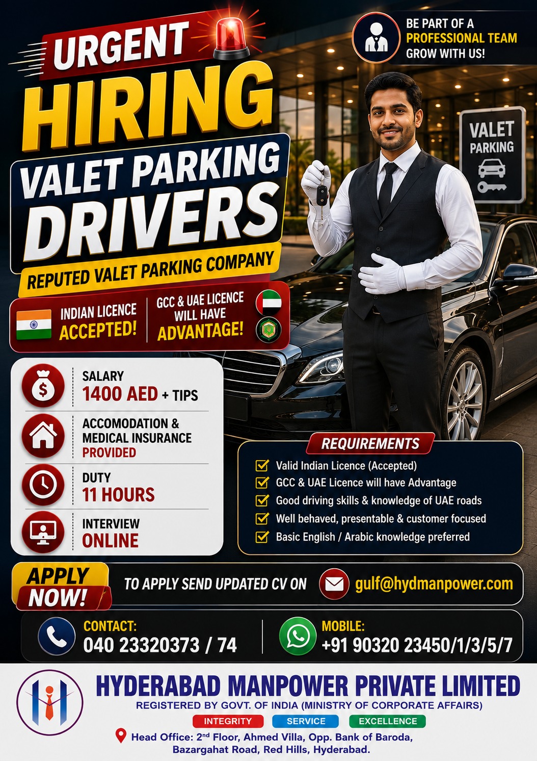Hiring Driver's for UAE