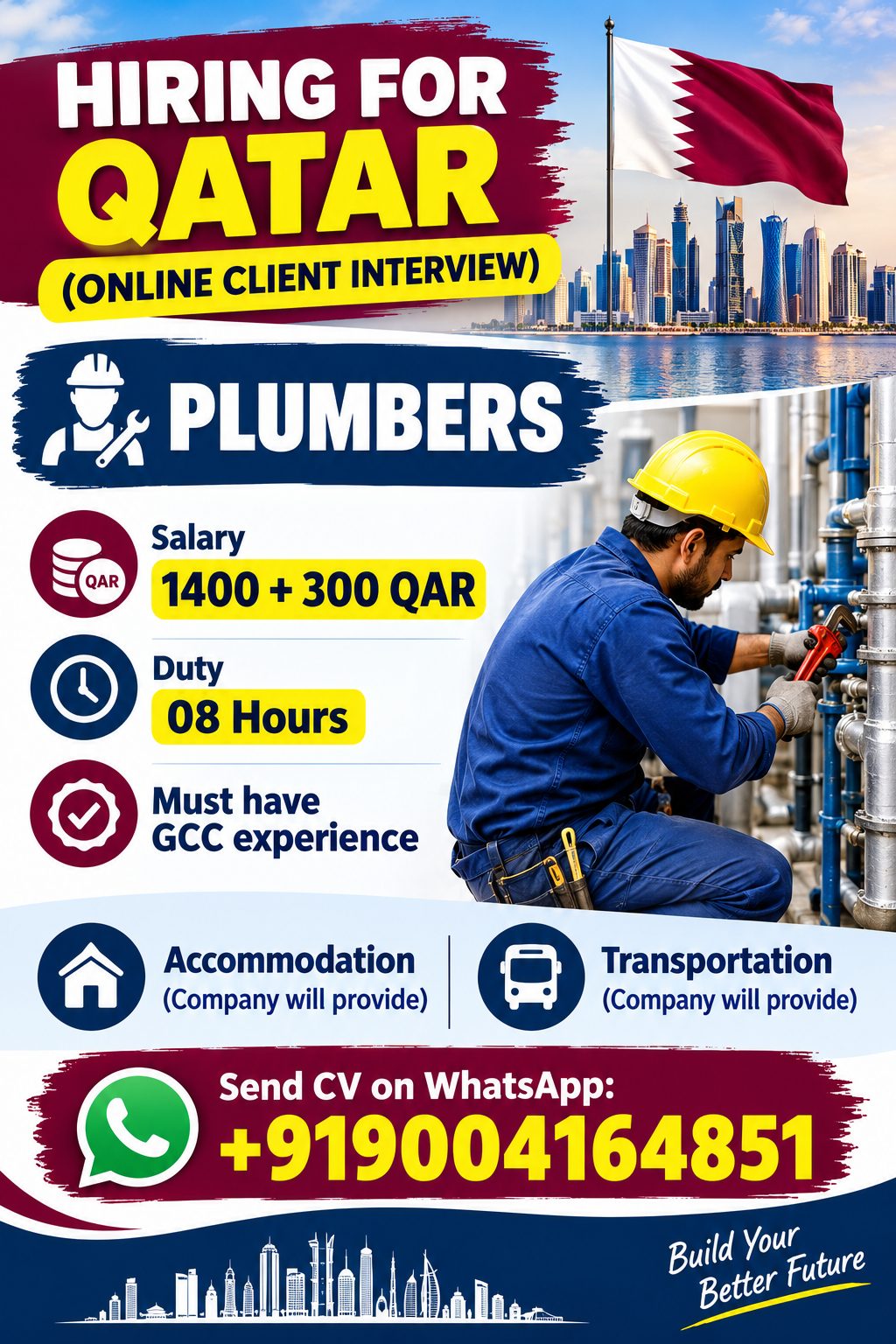 Plumbers — Azeem Consultancy, Qatar, Qatar