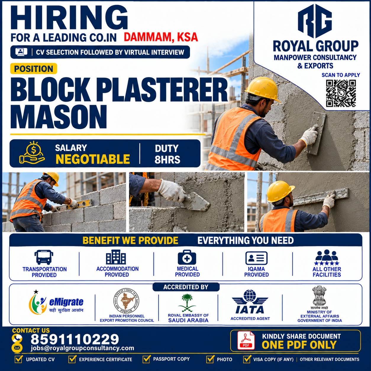 Block Plasterer Mason