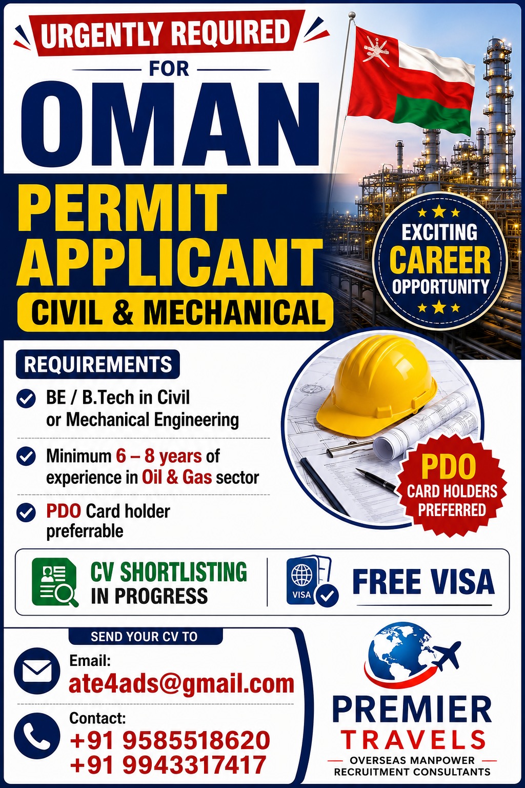 Permit Applicant — Premier Travels, Oman, Oman