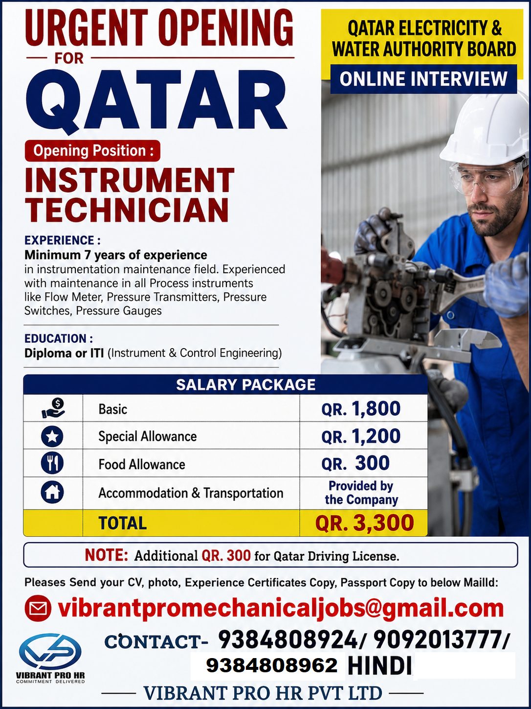 INSTRUMENTATION TECHNICIAN