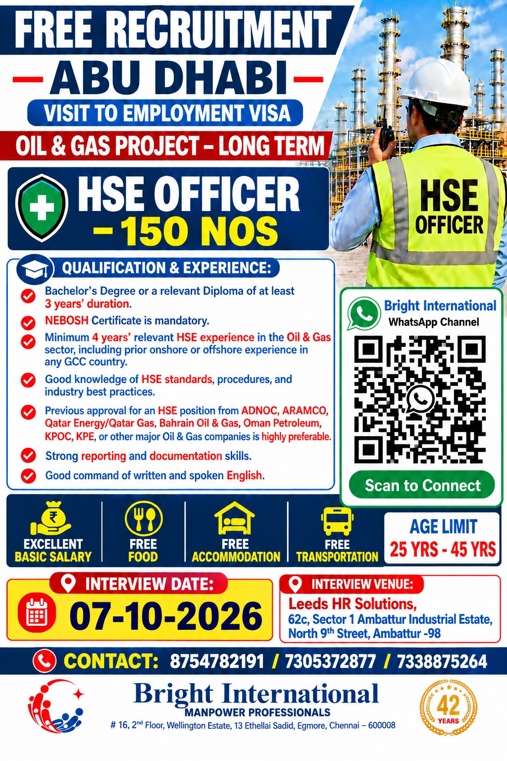 FREE RECRUITMENT - ADNOC PROJECT