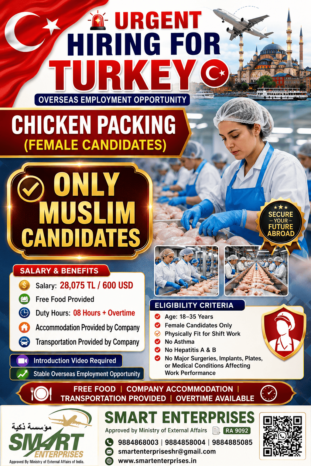 CHICKEN PACKING (FEMALE CANDIDATES)