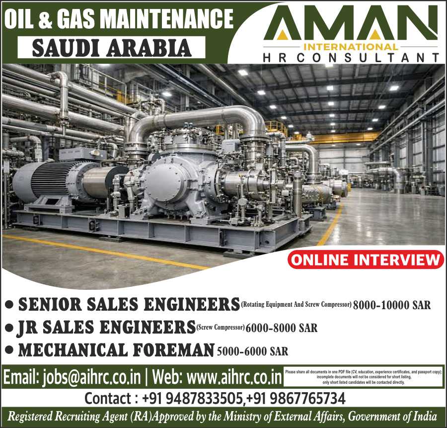 Oil & Gas Maintenance - Saudi Arabia