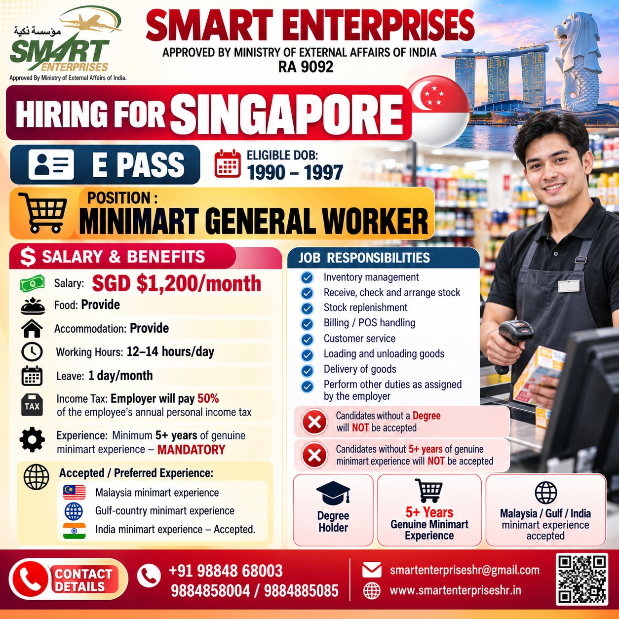 MINIMART GENERAL WORKER