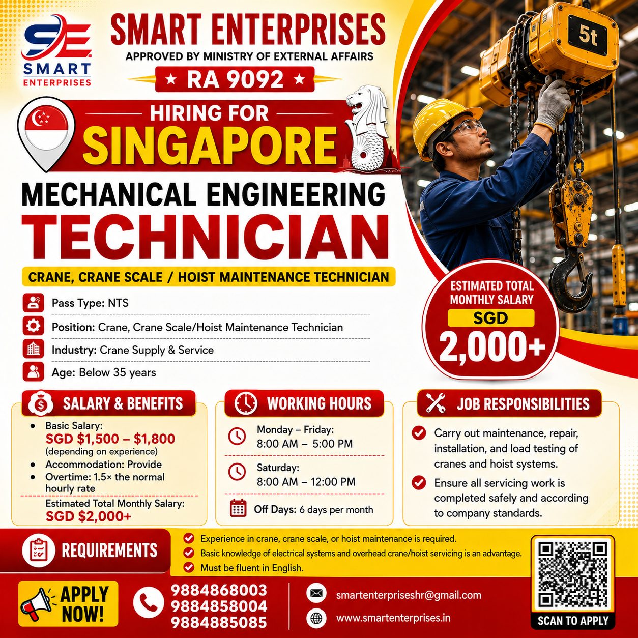 Crane, Crane Scale / Hoist Maintenance Technician