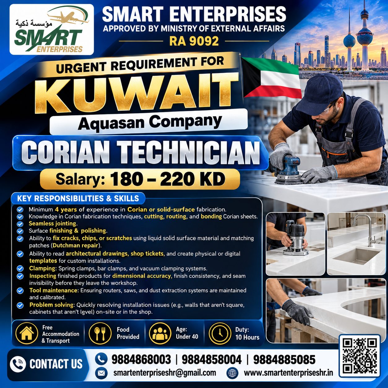 CORIAN TECHNICIAN