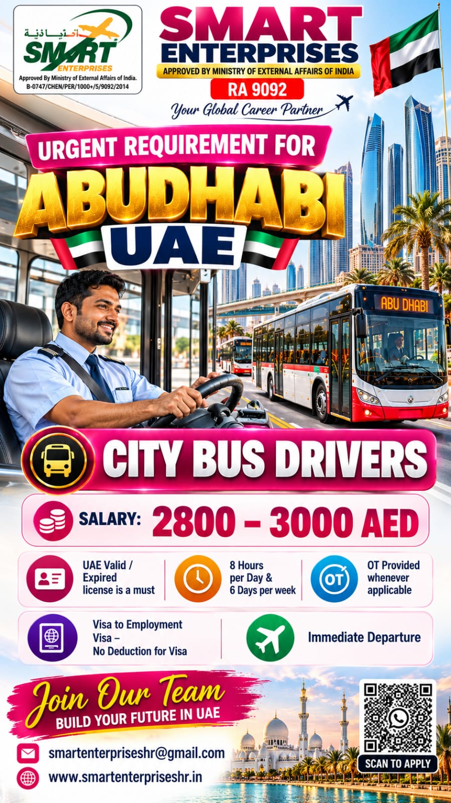 CITY BUS DRIVERS ABUDHABI
