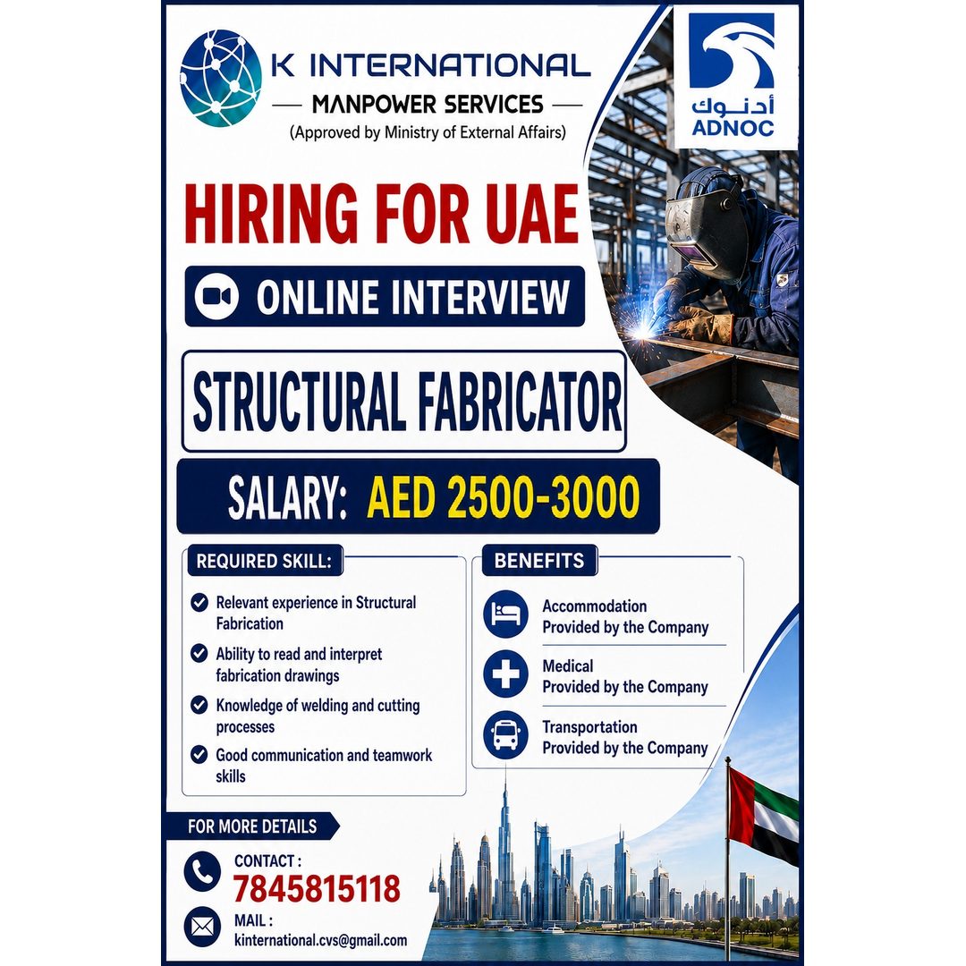 Structural Fabricator — K International, UAE