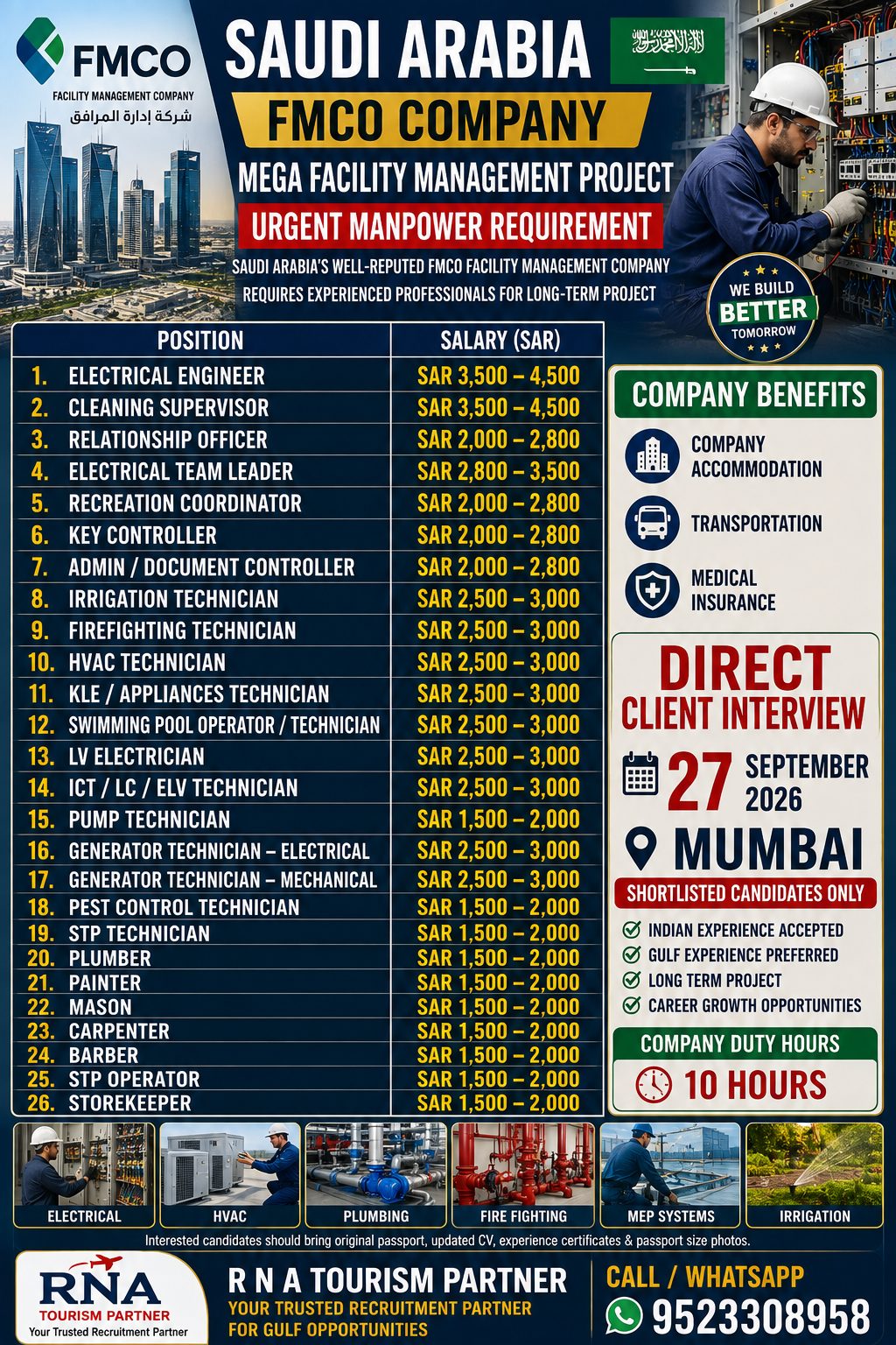 Multiple vacancy