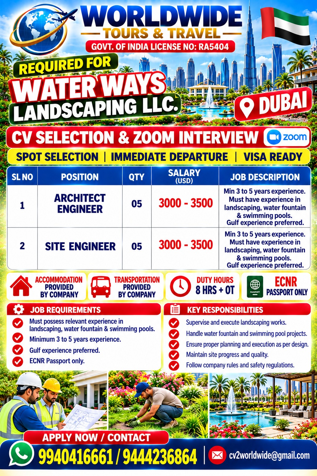 Landscaping and Water Features Project - Waterways Landscaping LLC — World Wide Tours &amp; Travels, United Arab Emirates