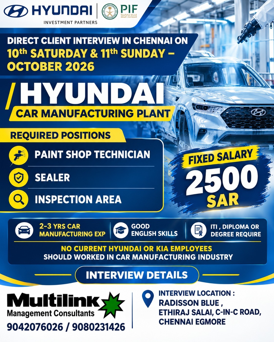 Hyundai Car Manufacturing Plant - Direct Client Interview