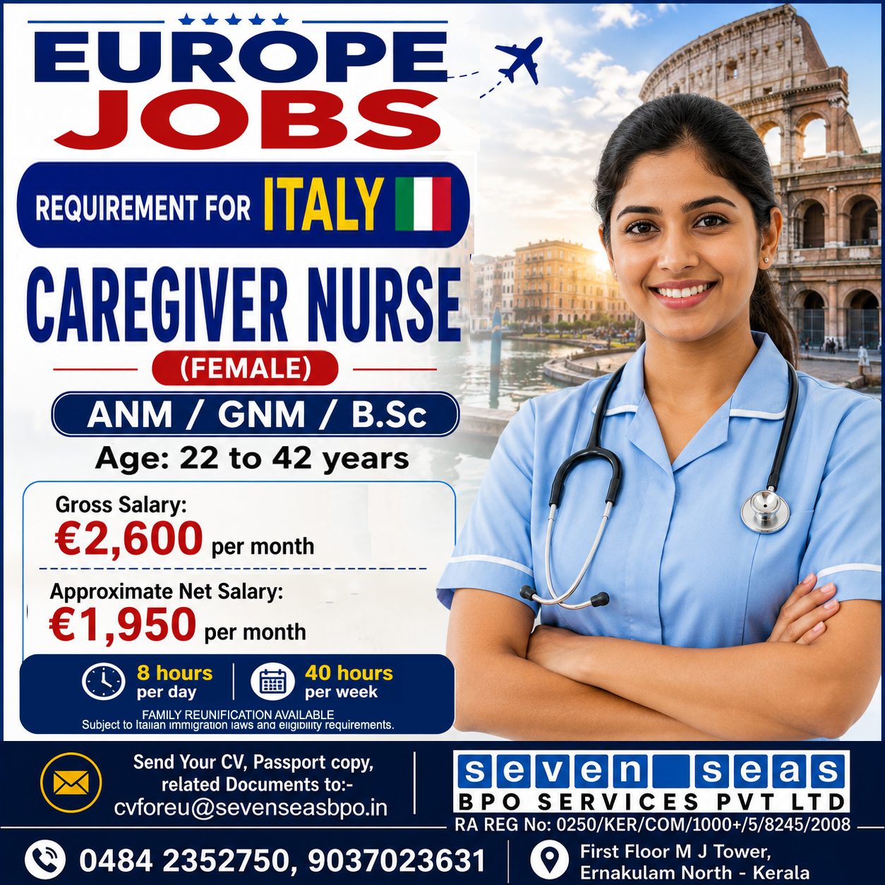 WE ARE HIRING FOR ITALY
