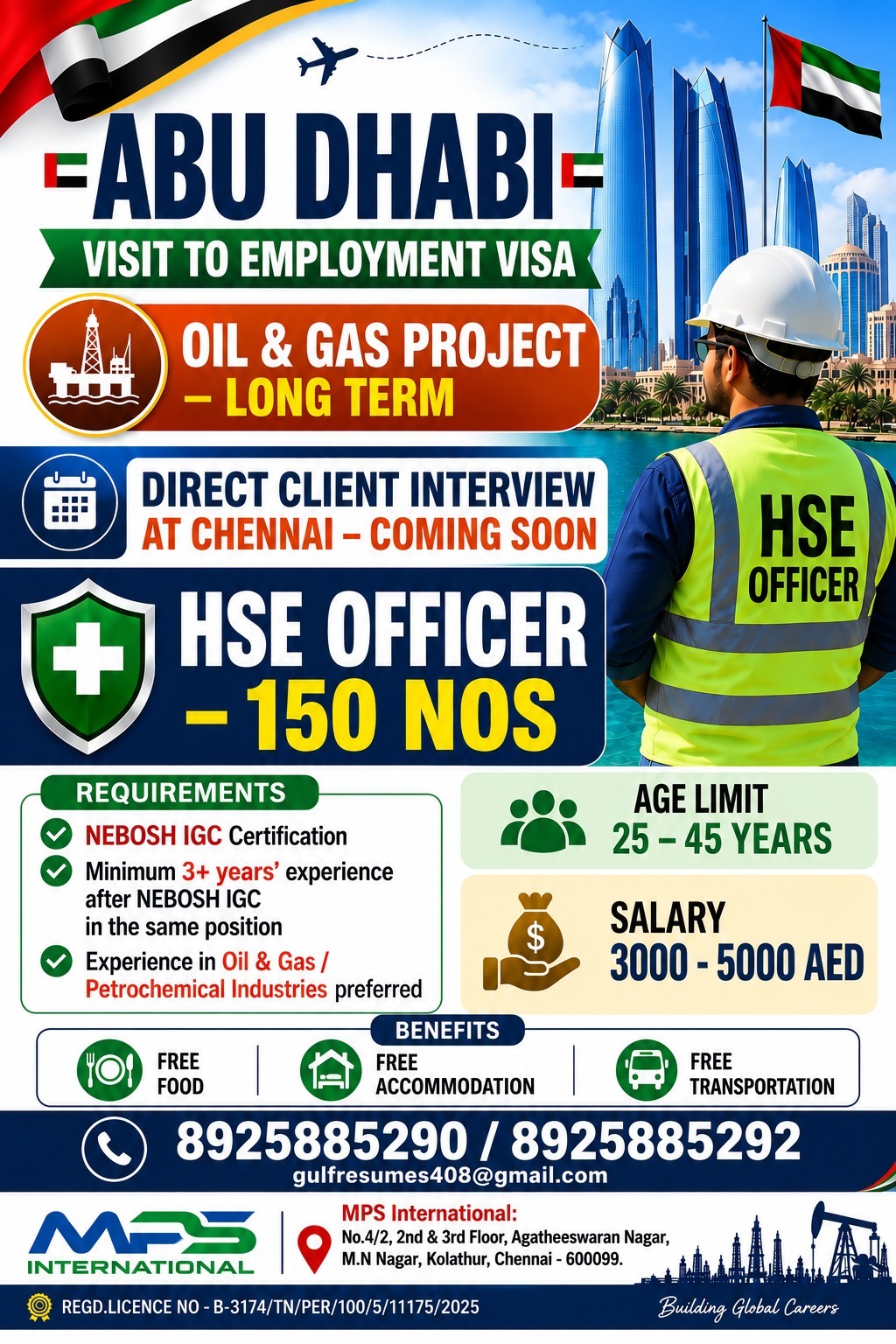 HSE Officer  Oil & Gas Project