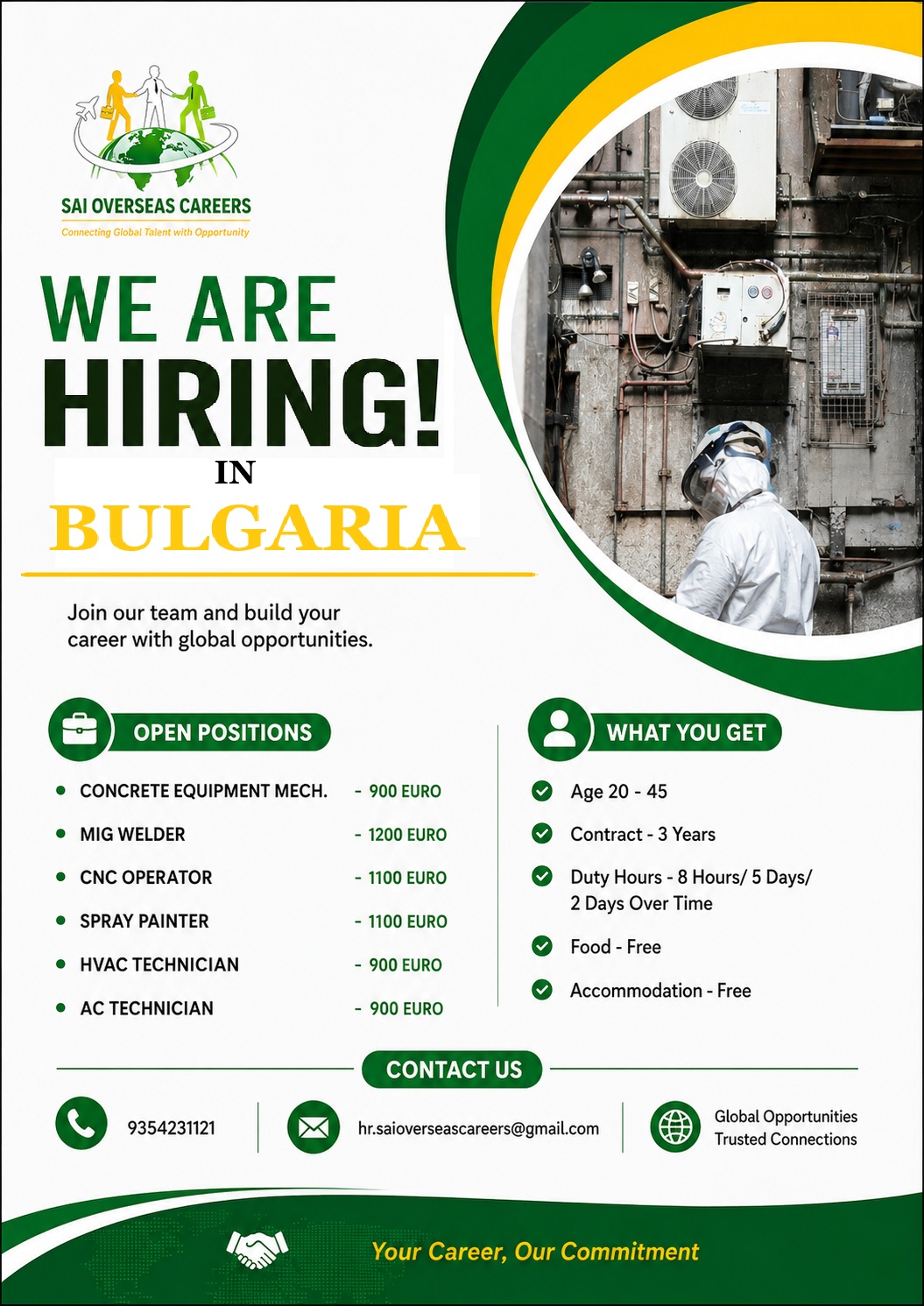 Urgent Hiring for Bulgaria | Multiple Technical Positions