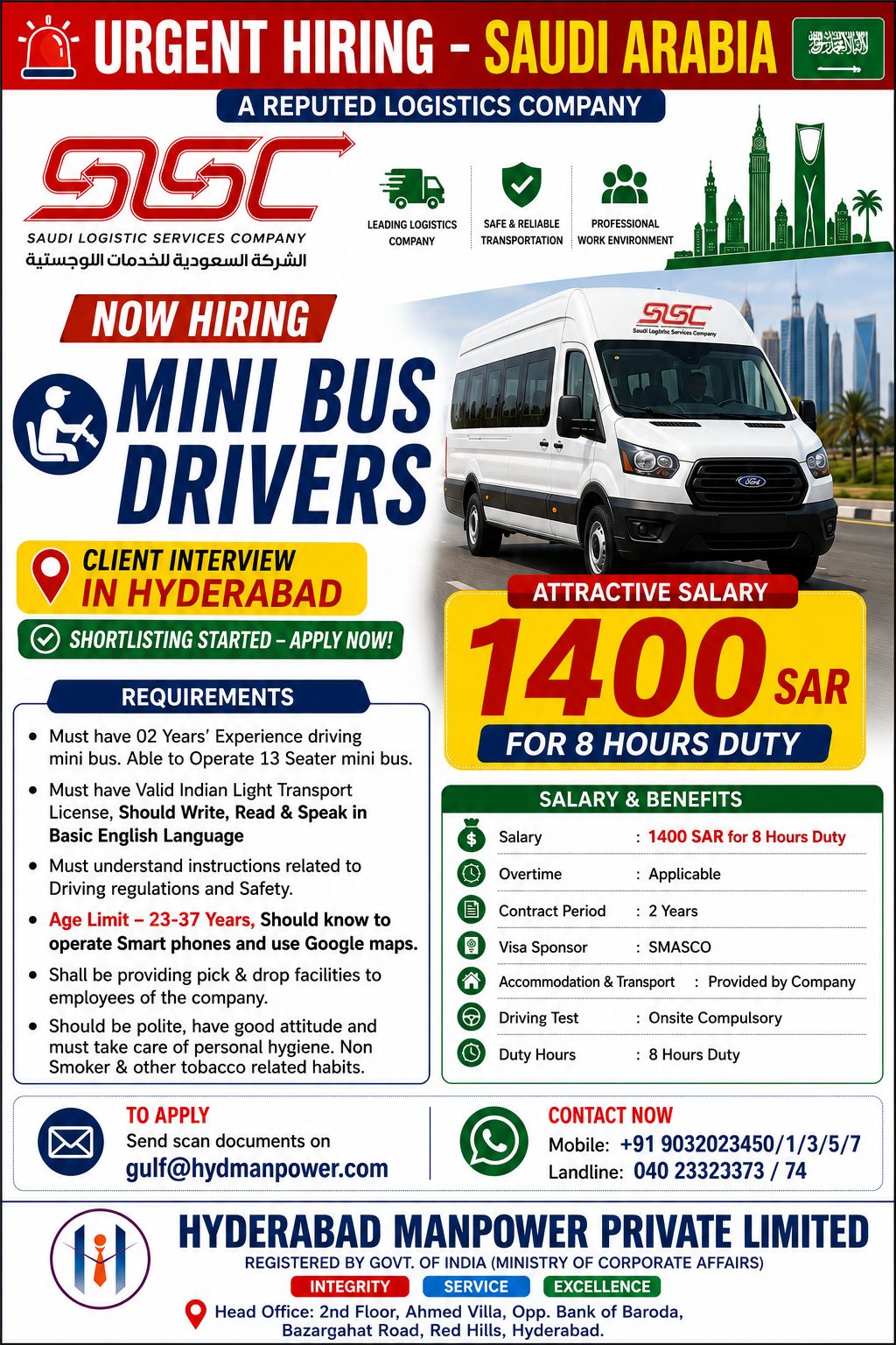 Hiring for Logistic Company