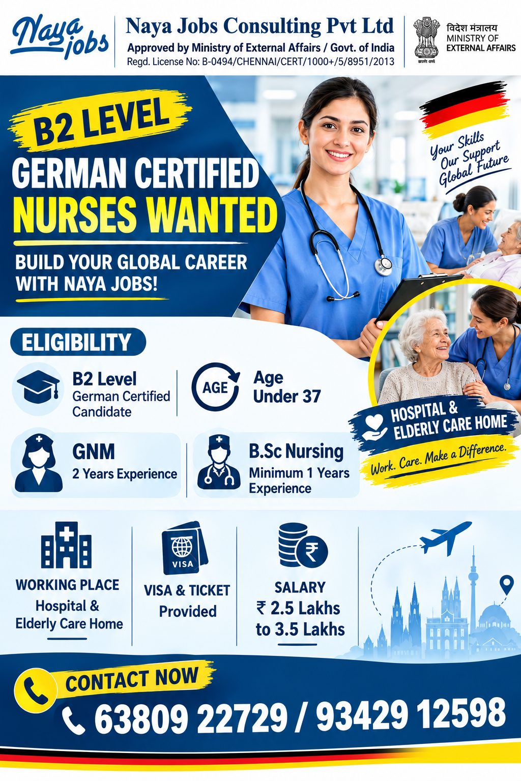 B2 German Certified Nurse