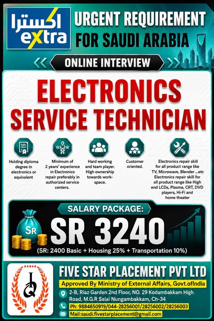 ELECTRONICS SERVICE TECHNICIAN