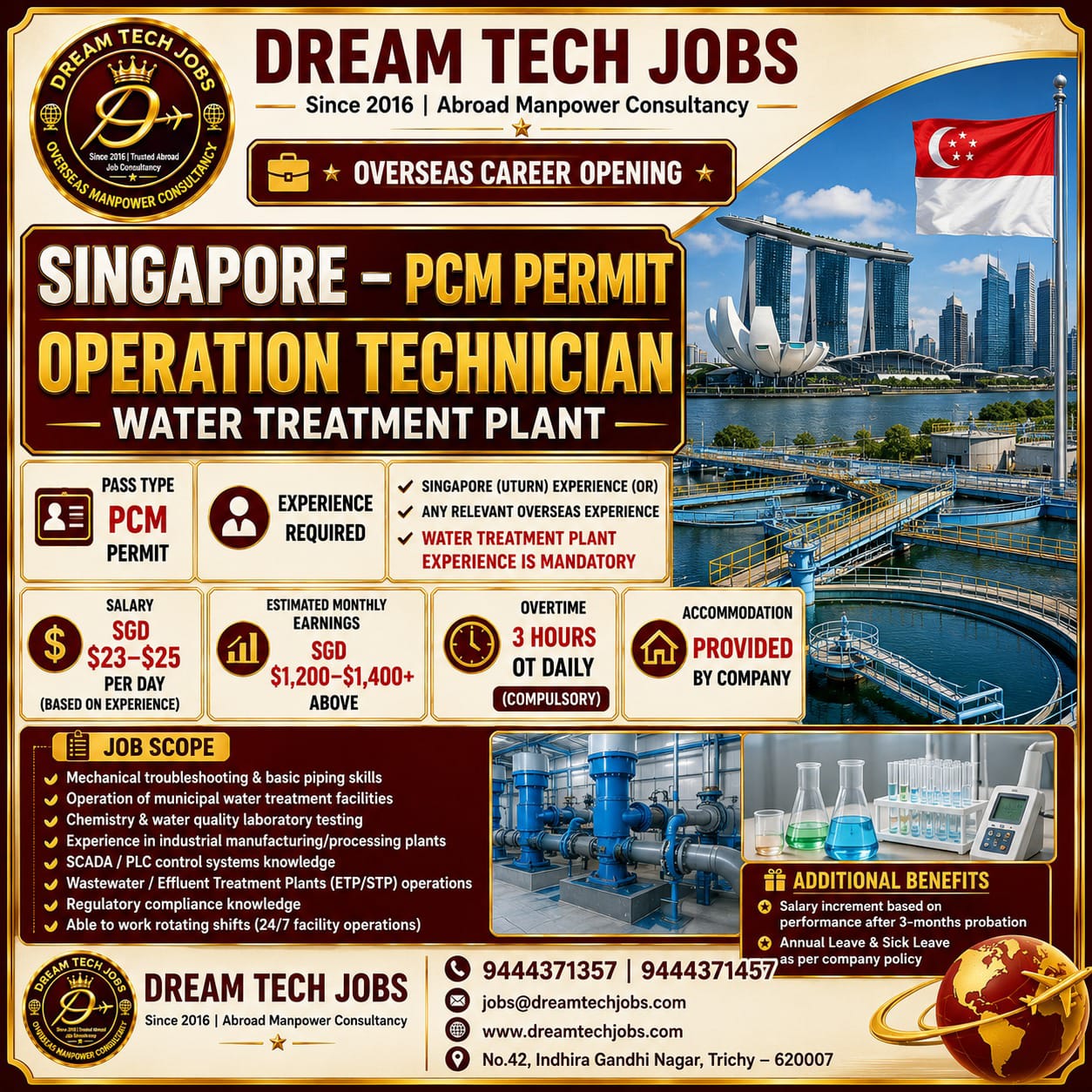 PCM Permit Operation Technician - Water Treatment Plant