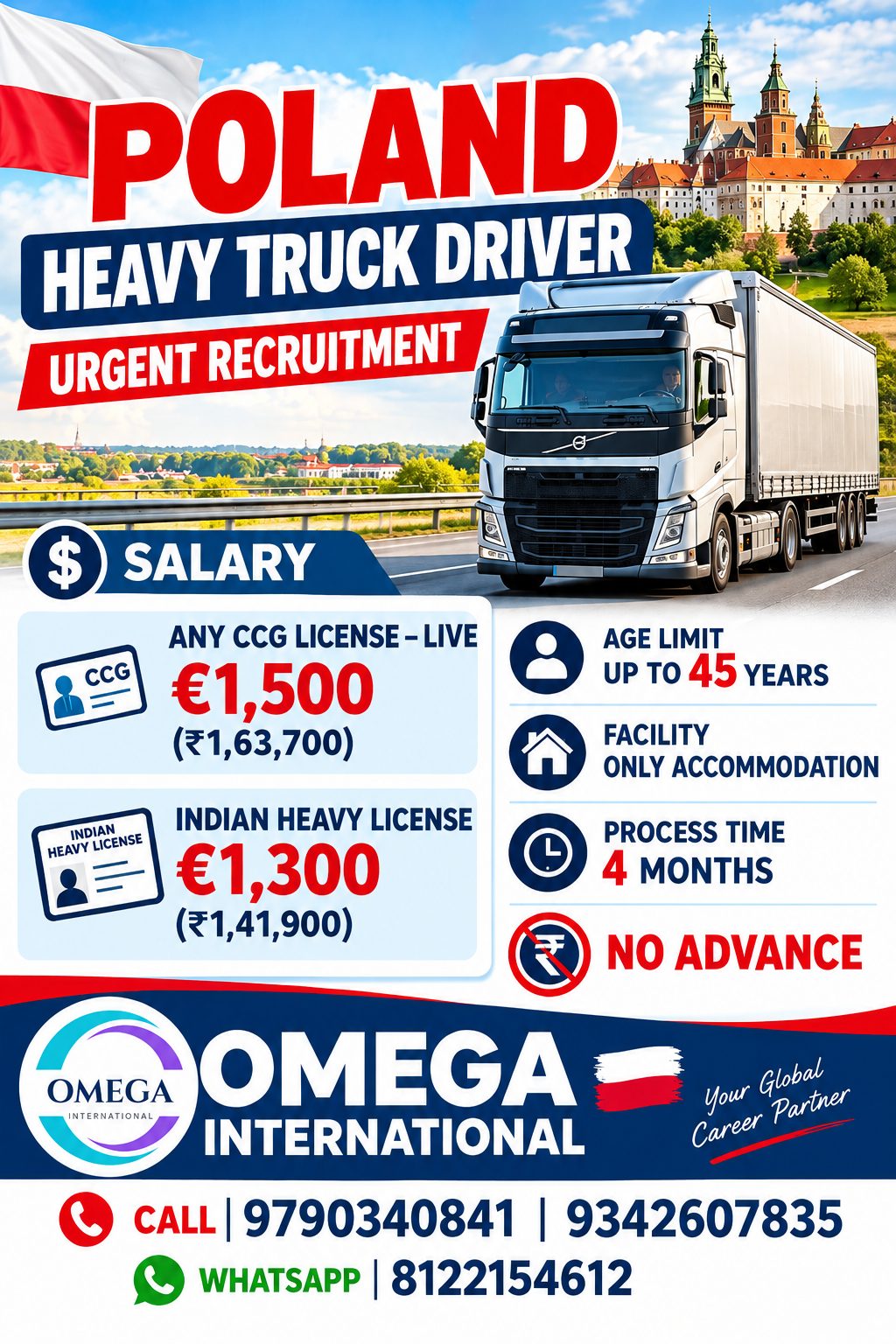 Heavy Truck Driver — OMEGA INTERNATIONAL HR SOLUTIONS, Poland
