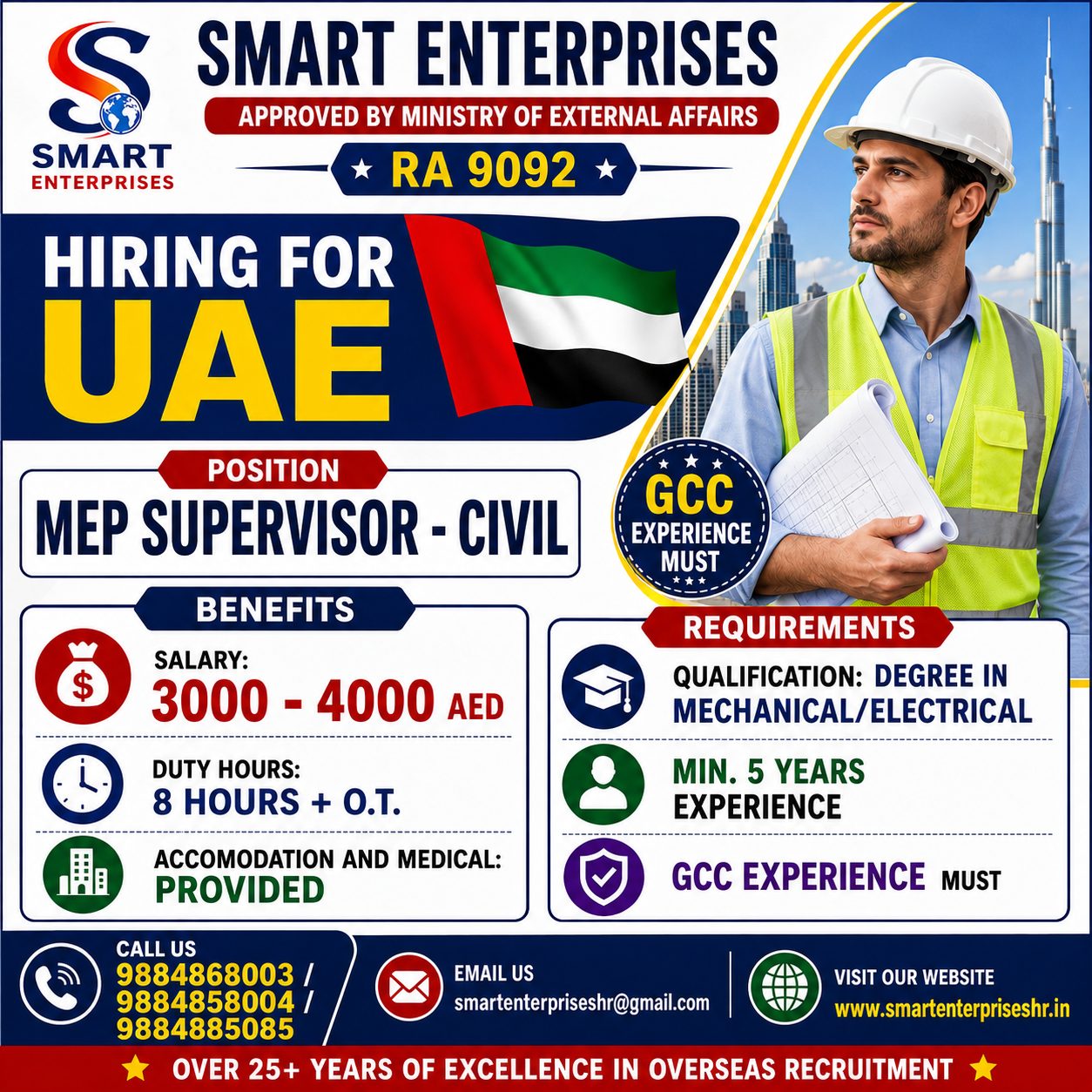 MEP SUPERVISOR - CIVIL