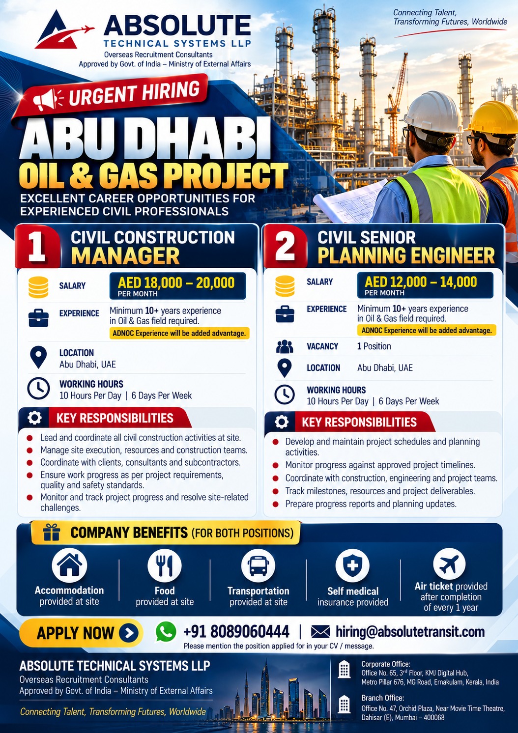 CIVIL PROJECT - Abu Dhabi Oil & Gas Project