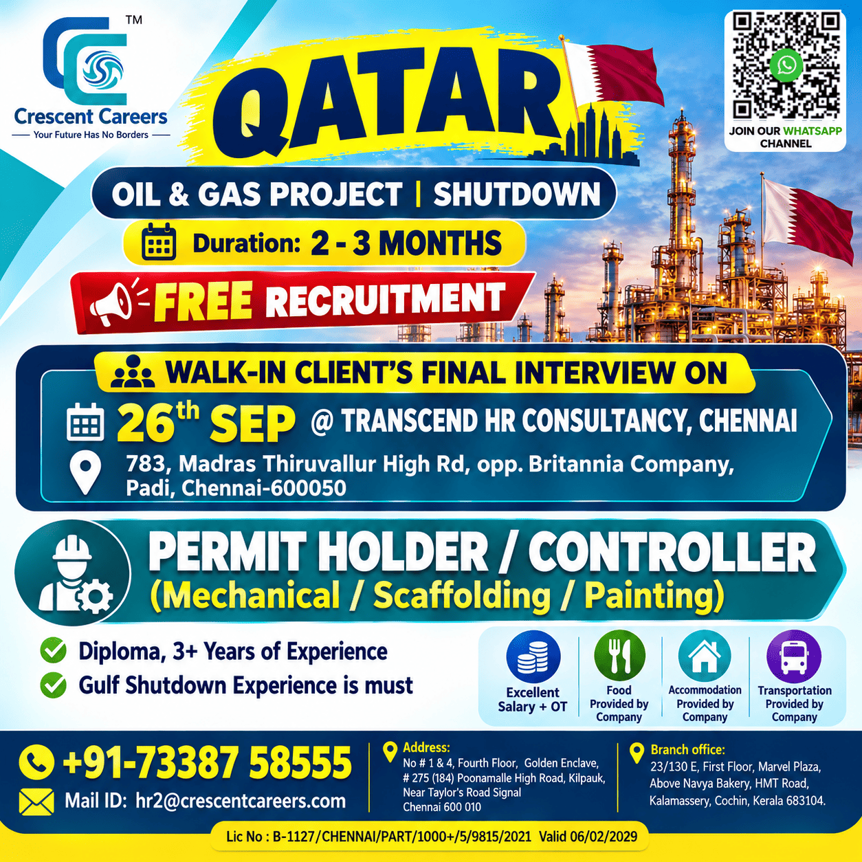 Permit Holder / Controller - Oil & Gas Project Shutdown
