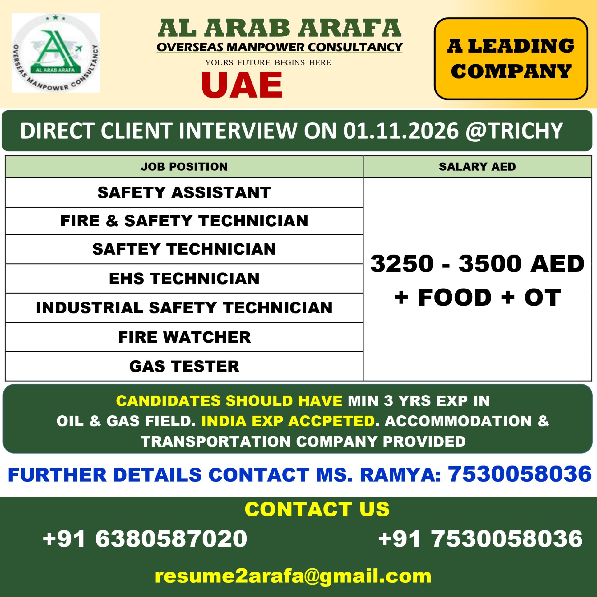 SAFETY TECHNICIAN