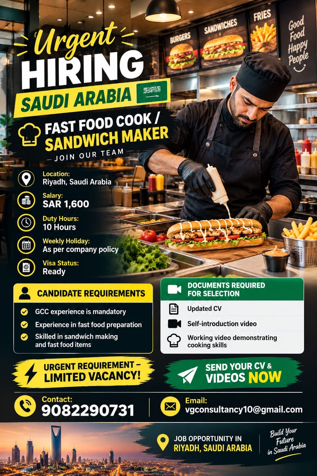 Fast Food Cook / Sandwich Maker