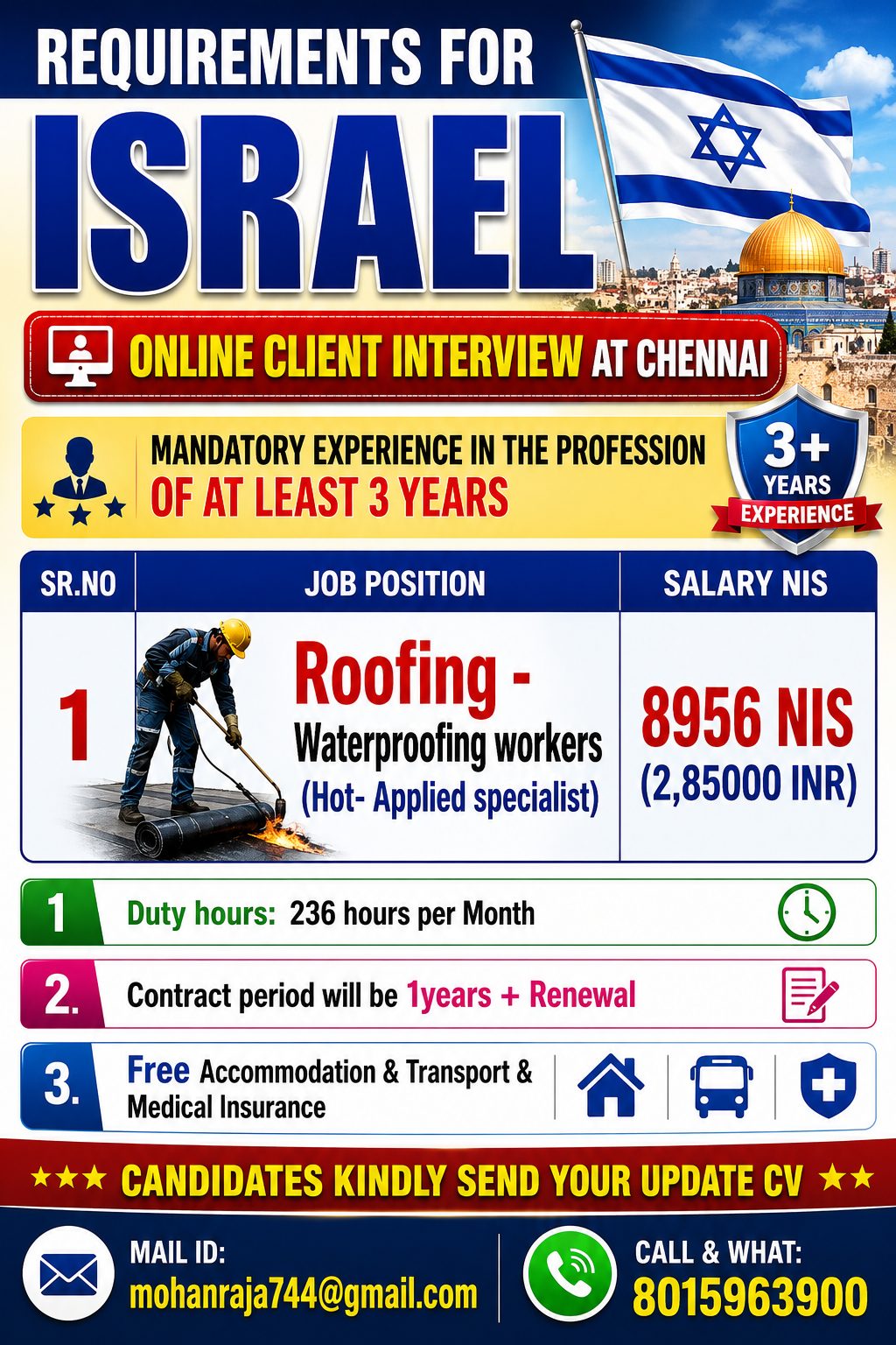 Roofing - Waterproofing workers