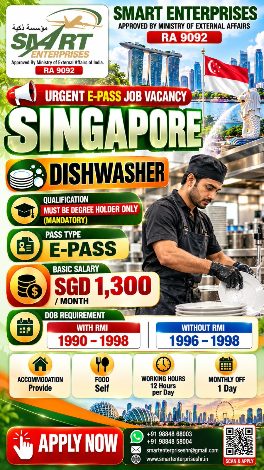 REQUIRES DISHWASHER