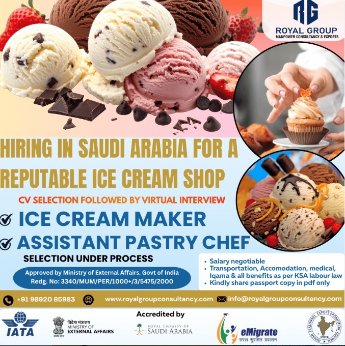 Ice Cream Shop Positions