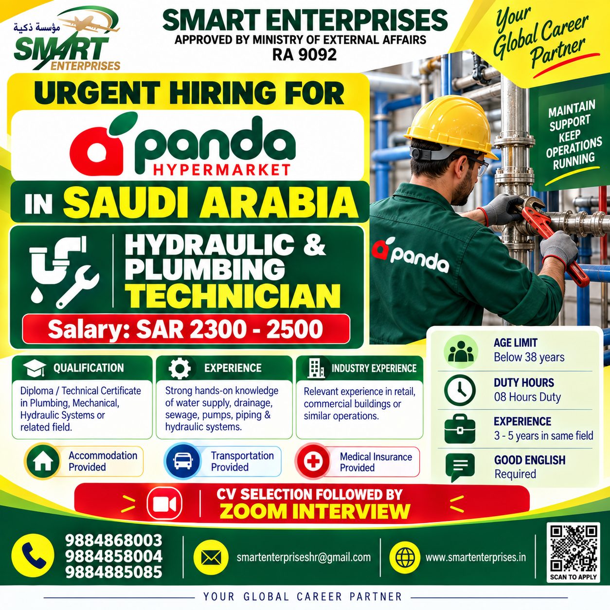 HYDRAULIC & PLUMBING TECHNICIAN