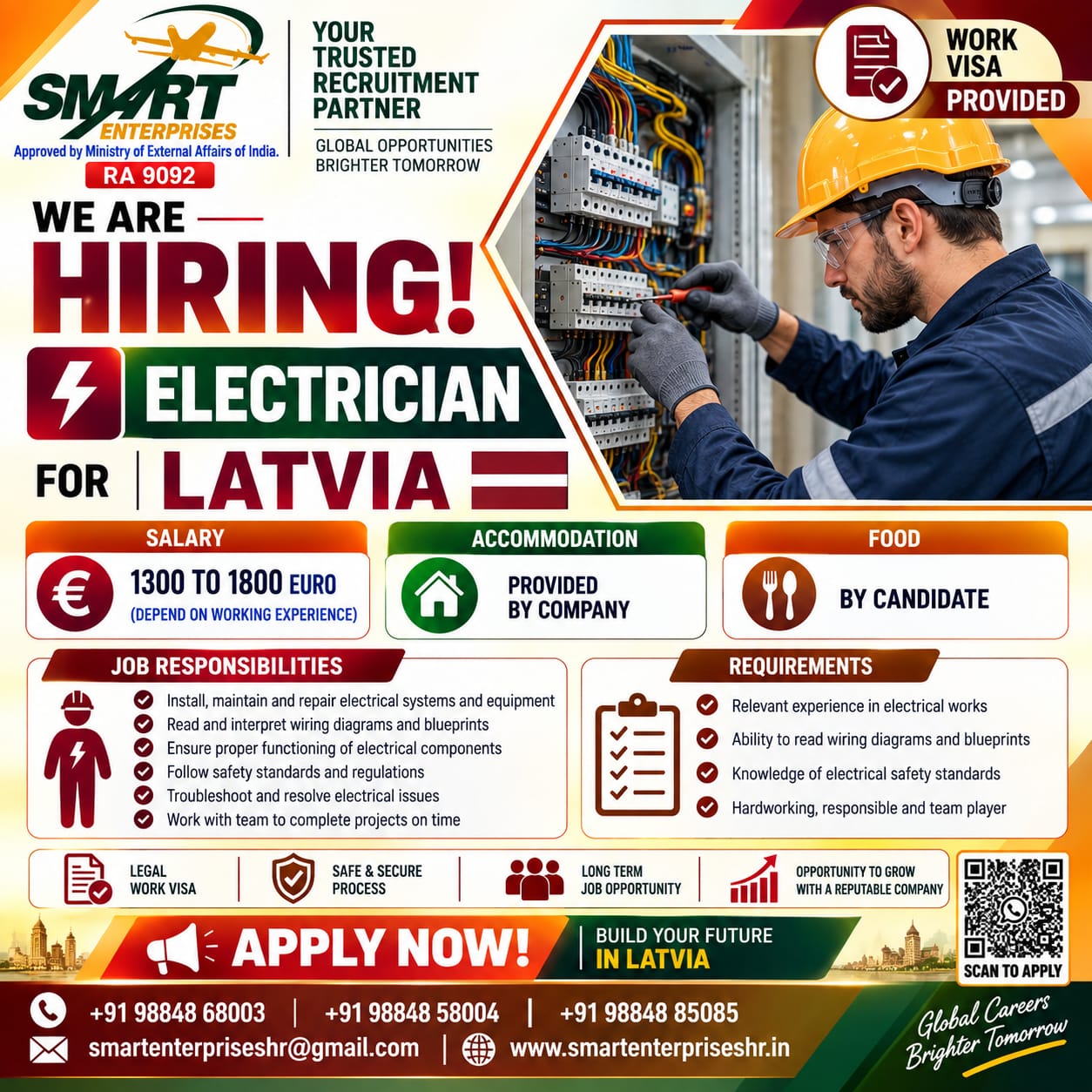 ELECTRICIAN LATVIA