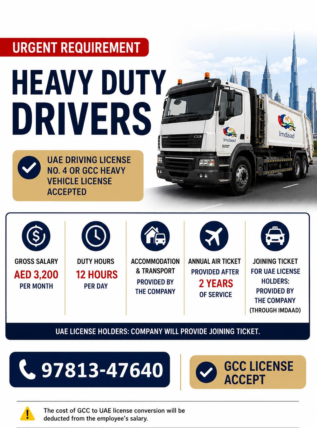 HEAVY DRIVER — Gulf Travel Agency, UAE, UAE