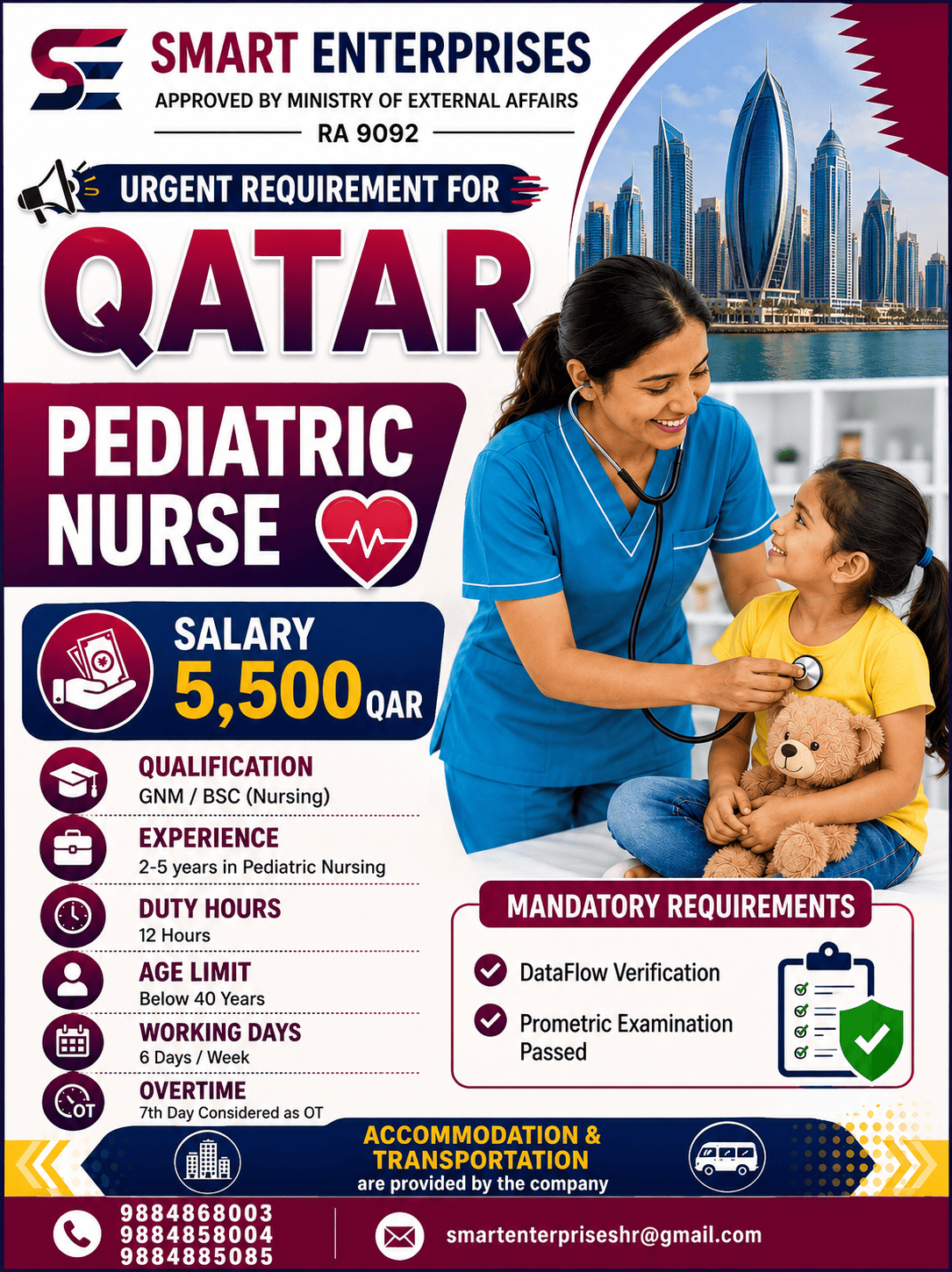 FEMALE PEDIATRIC NURSE