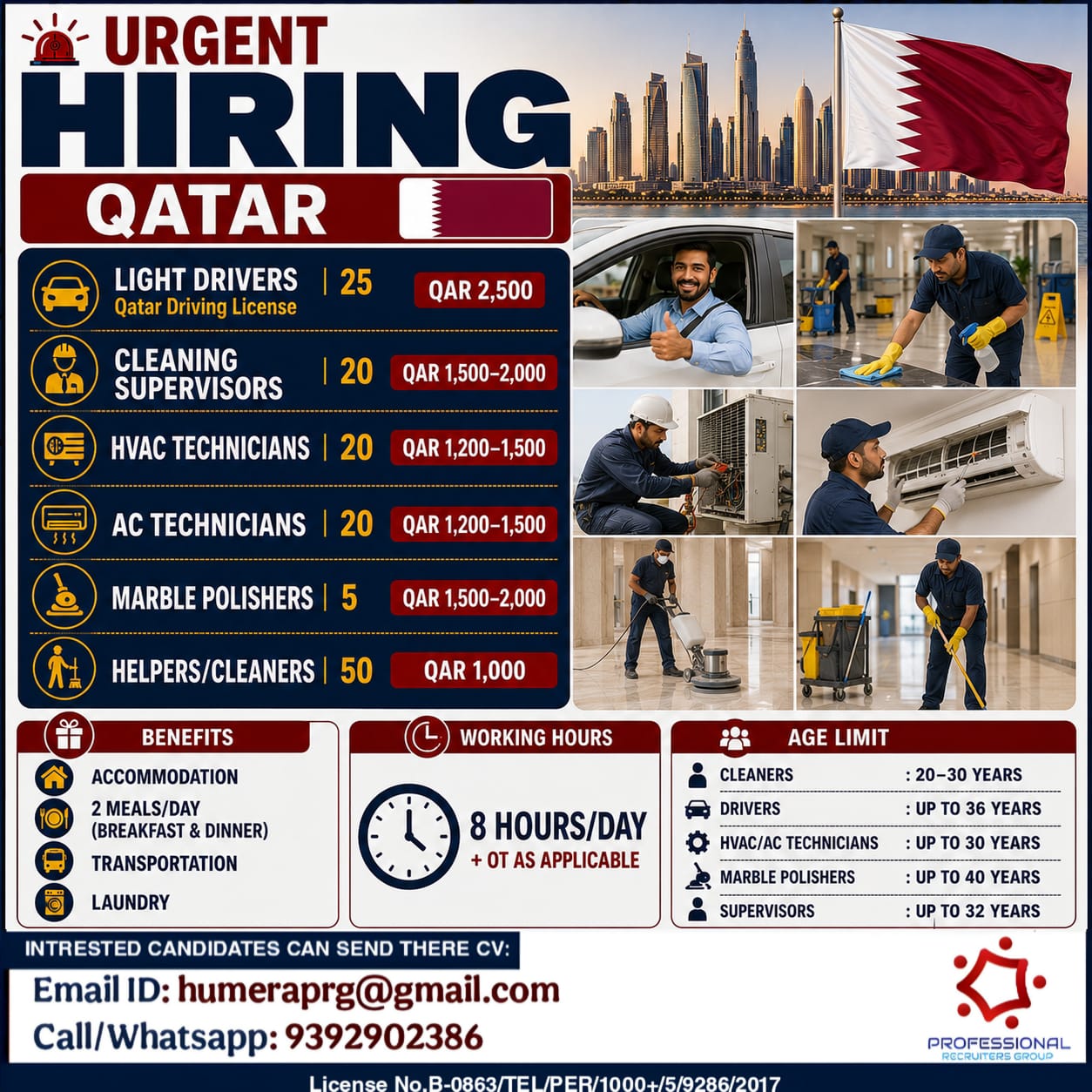 Urgent Hiring - Qatar