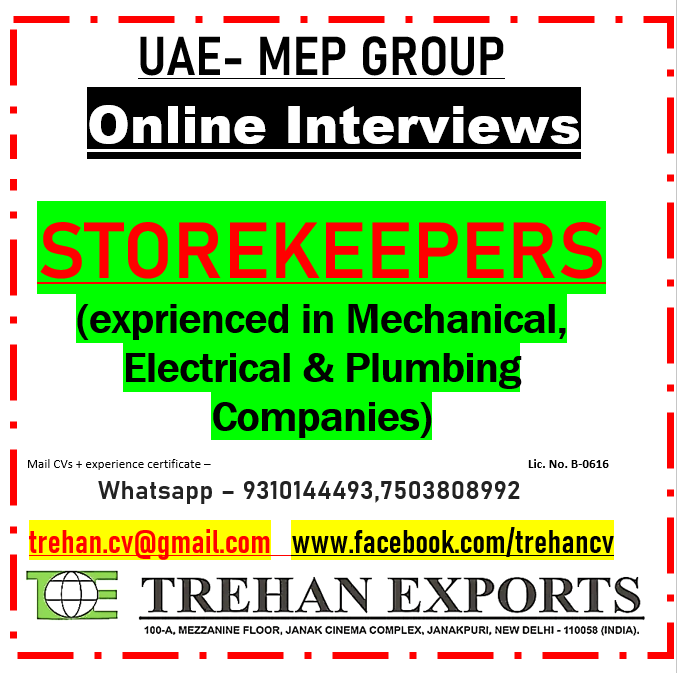 MEP STOREKEEPER