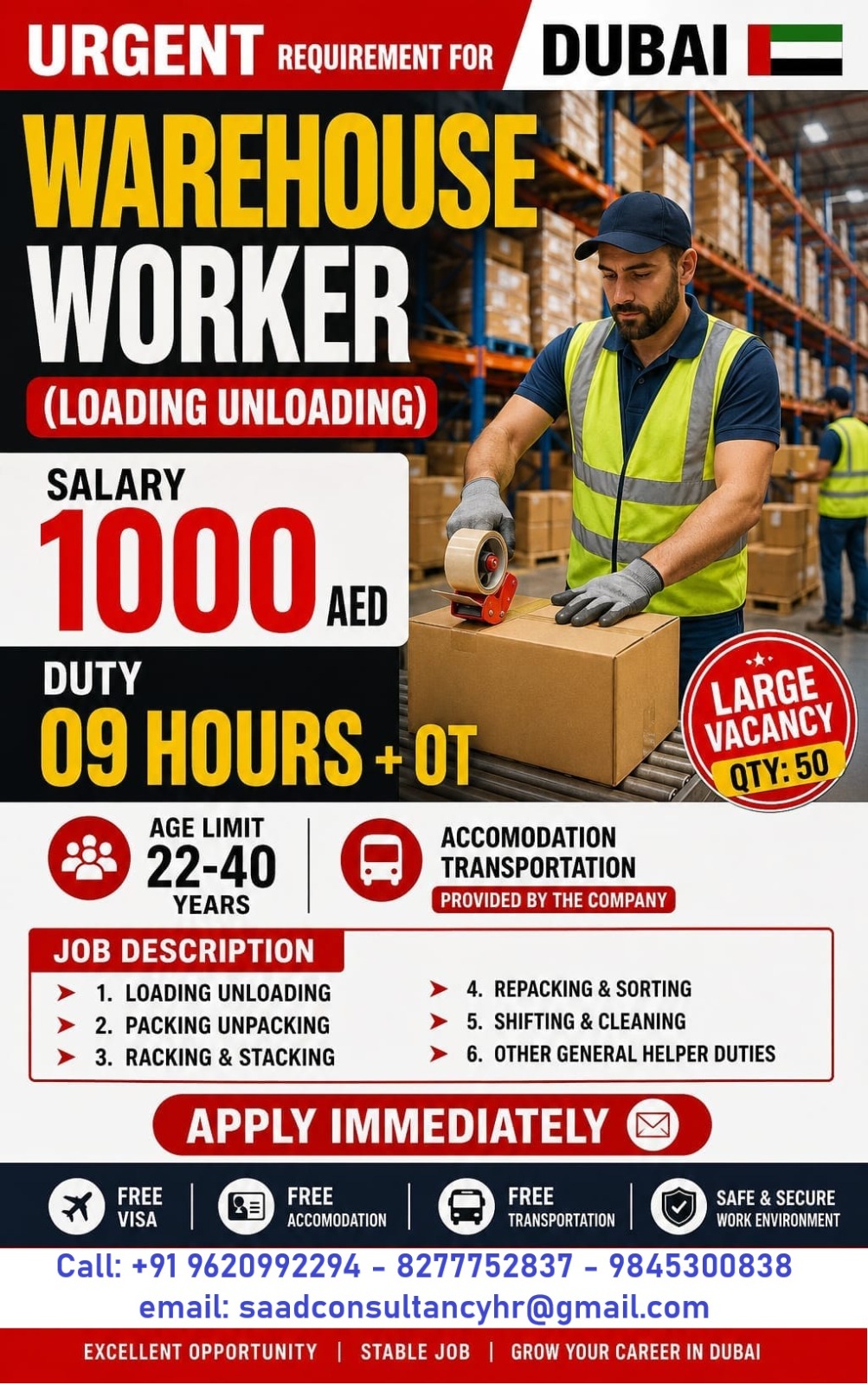 Warehouse Worker (Loading Unloading)