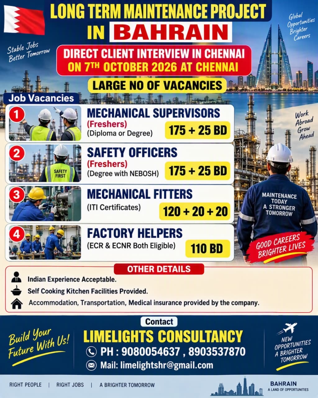 Long Term Maintenance Project in Bahrain — Limelights consultant, Bahrain, Bahrain