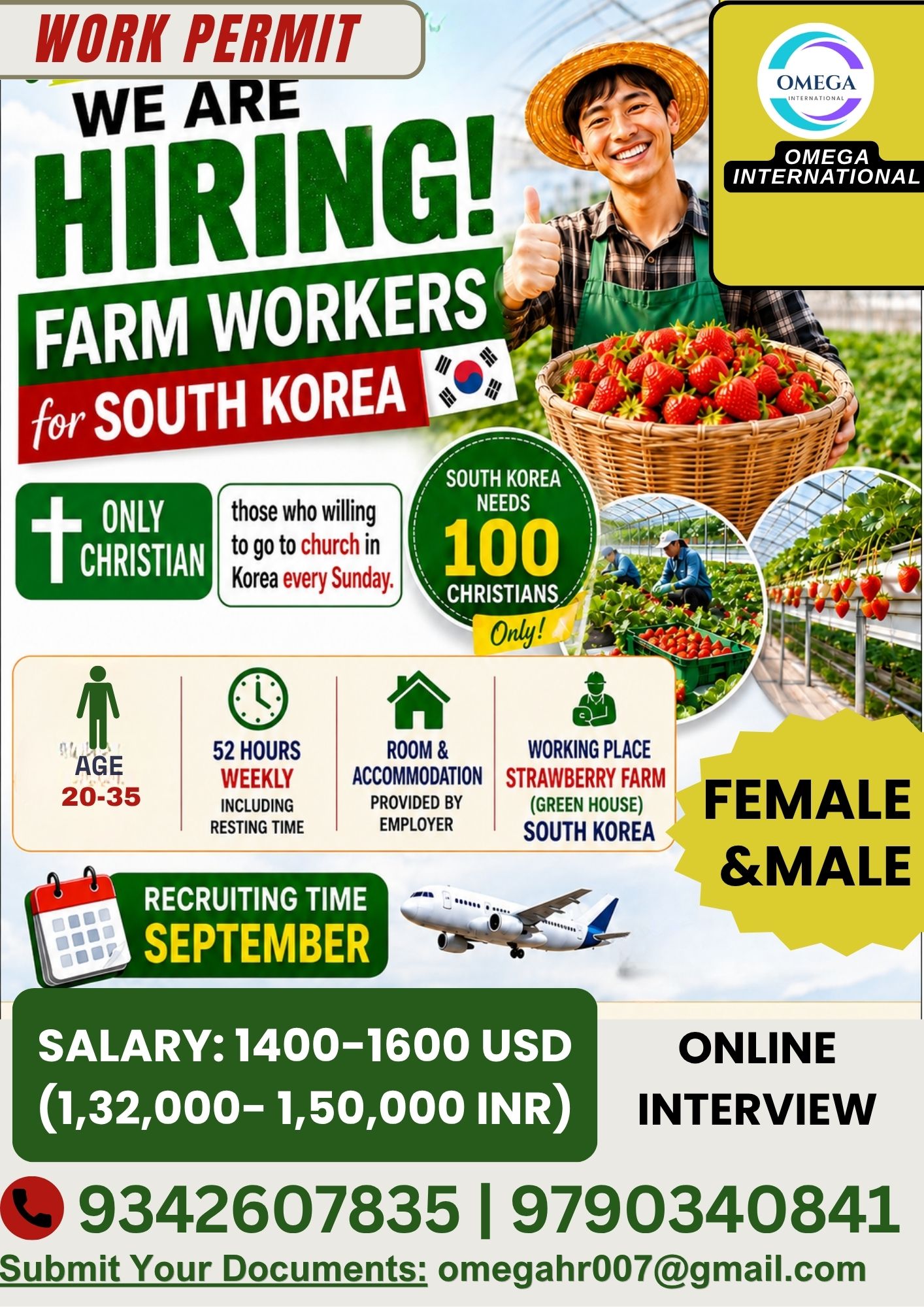 WE ARE HIRING FOR SOUTH KOREA — OMEGA INTERNATIONAL HR SOLUTIONS, SOUTH KOREA