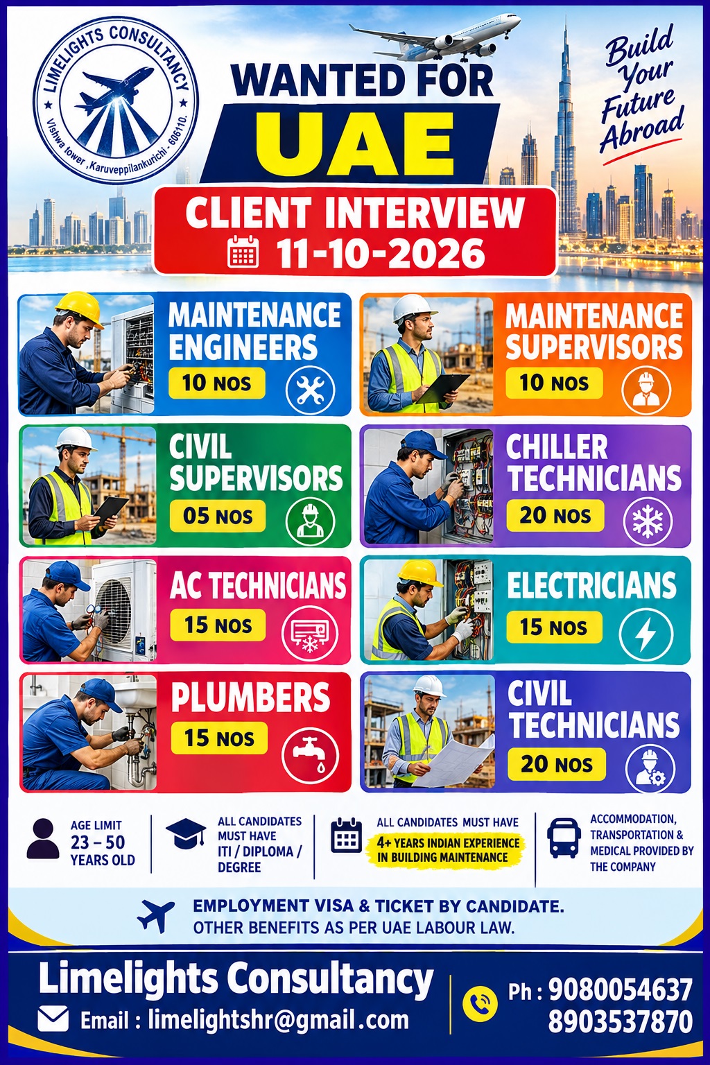 Multiple Technical Positions for UAE
