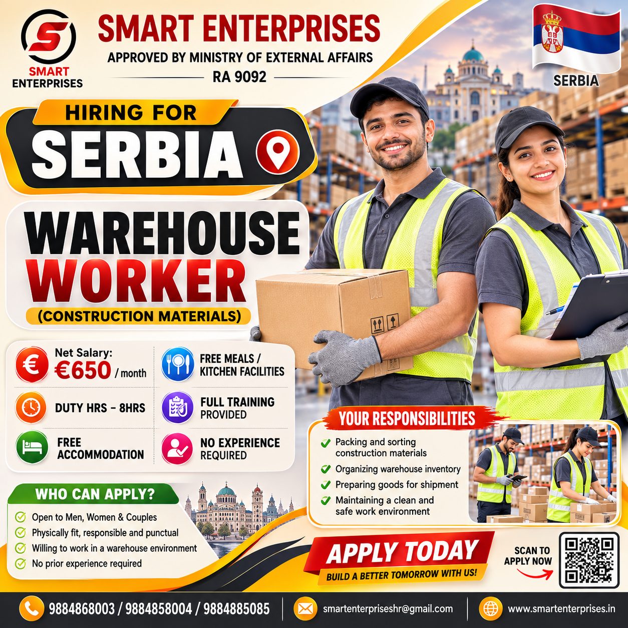 HIRING FOR WAREHOUSE WORKER
