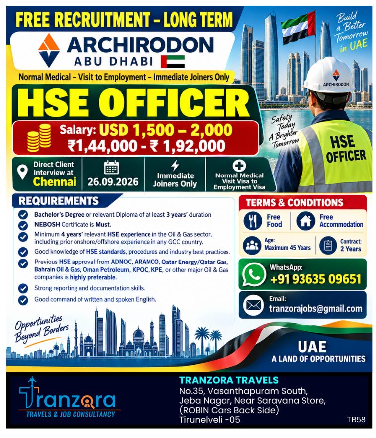 ABUDHABI - HSE OFFICER